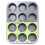casaWare Ceramic Coated NonStick 12 Cup Muffin Pan (Silver Granite) 1