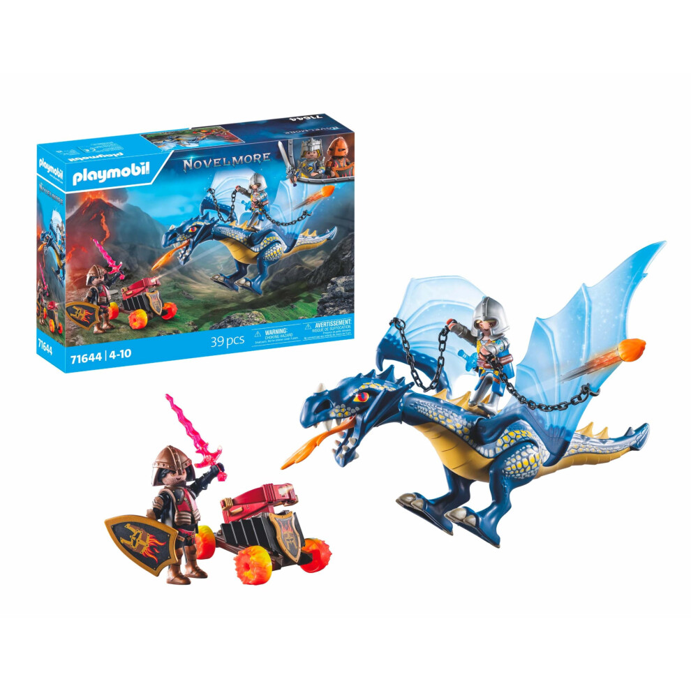 Playmobil Novelmore 71644 Dragon Gold Guarding Includes a Movable Dragon  Two Knights and Accessories for Epic Adventures  Action-Packed Toys for Kids
