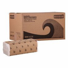 Boardwalk C-Fold Disposable Bathroom Paper Hand Towels 1-Ply 11.44 x 10 200 Sheets/Pack 12 Packs/Carton White