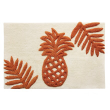 Tommy Bahama - Tapete de banheiro Tapete de banho de algodo altamente absorvente Decorao de banheiro (Batik Abacaxi Laranja 20"""" x 30"""")