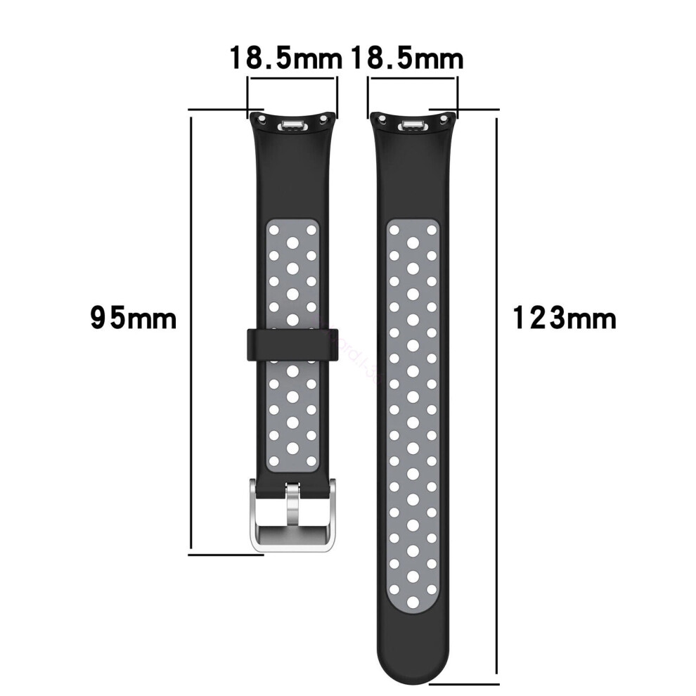 (Black/Gray) Silicone Band Strap For Xiaomi Mi Band 8 Smart Bracelet Band8 Replacement-image-OPC-PHQJKQ9-NEW