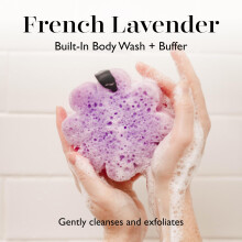 Esponja Exfoliante Spongelle Lavanda Francesa | Loofah para Ducha & Baño | 14+ usos