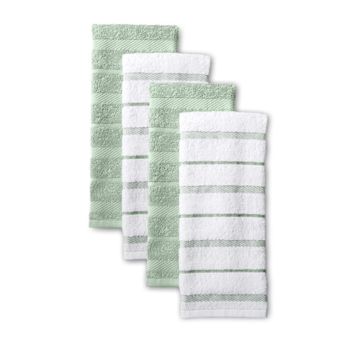 KitchenAid Kitchenaid Albany Kitchen H?ndkl?de 4-Pack Set Pistache/White 16 """" X26 """"