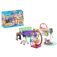 PLAYMOBIL 71609 Ouderslaapkamer met hangend wiegje, Architectenhuis, My Life, 50 onderdelen, Vanaf 4 jaar