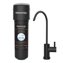 Waterdrop 10UB-B Under Sink Water Filter Reduces PFAS PFOA/PFOS Lead Chlorine Bad Taste NSF/ANSI 42 Certified 8K Gallons Easy Installation Bl