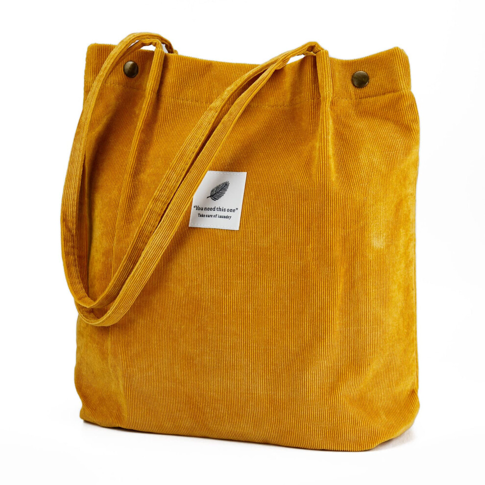 Sac fourre-tout en velours côtelé, joli sac fourre-tout pour femme, sac à bandoulière avec poche intérieure pour le travail, la plage, les voyage