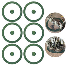 Marcadores de ponto objetivo Jucoci Conjunto de 6 peas de marcador objetivo compatvel com WH40k Wargame (miniatura no includa) verde