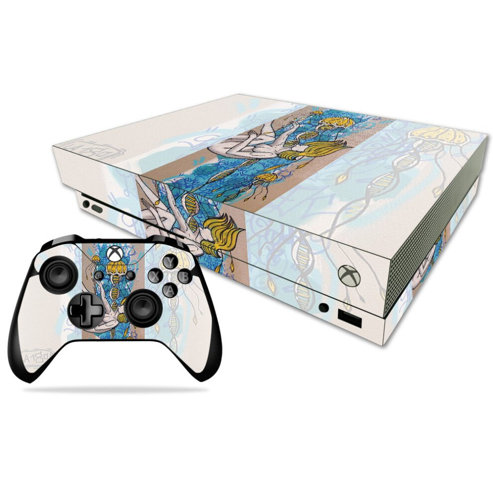 Mightyskins Skin Compatible With Microsoft Xbox One X - Fall Into Place | Protective Durable And Unique Vinyl Decal Wrap Cover | Easy To Apply Remo 713339820538
