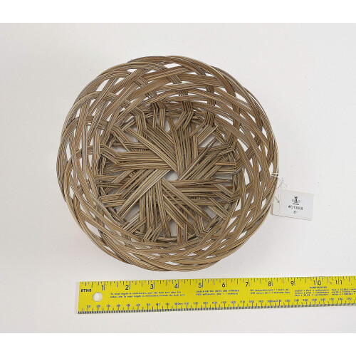 CalCastle Round Gift Baskets Woven Bread Roll Baskets Food Serving Baskets Natural Coco Midrib Material (8"""" - 2PCS)