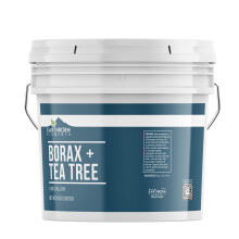 Earthborn Elements Borax with Tea Tree Essential Oil 1 Gallon Bucket Laundry Booster Refreshing Scent Bulk Size