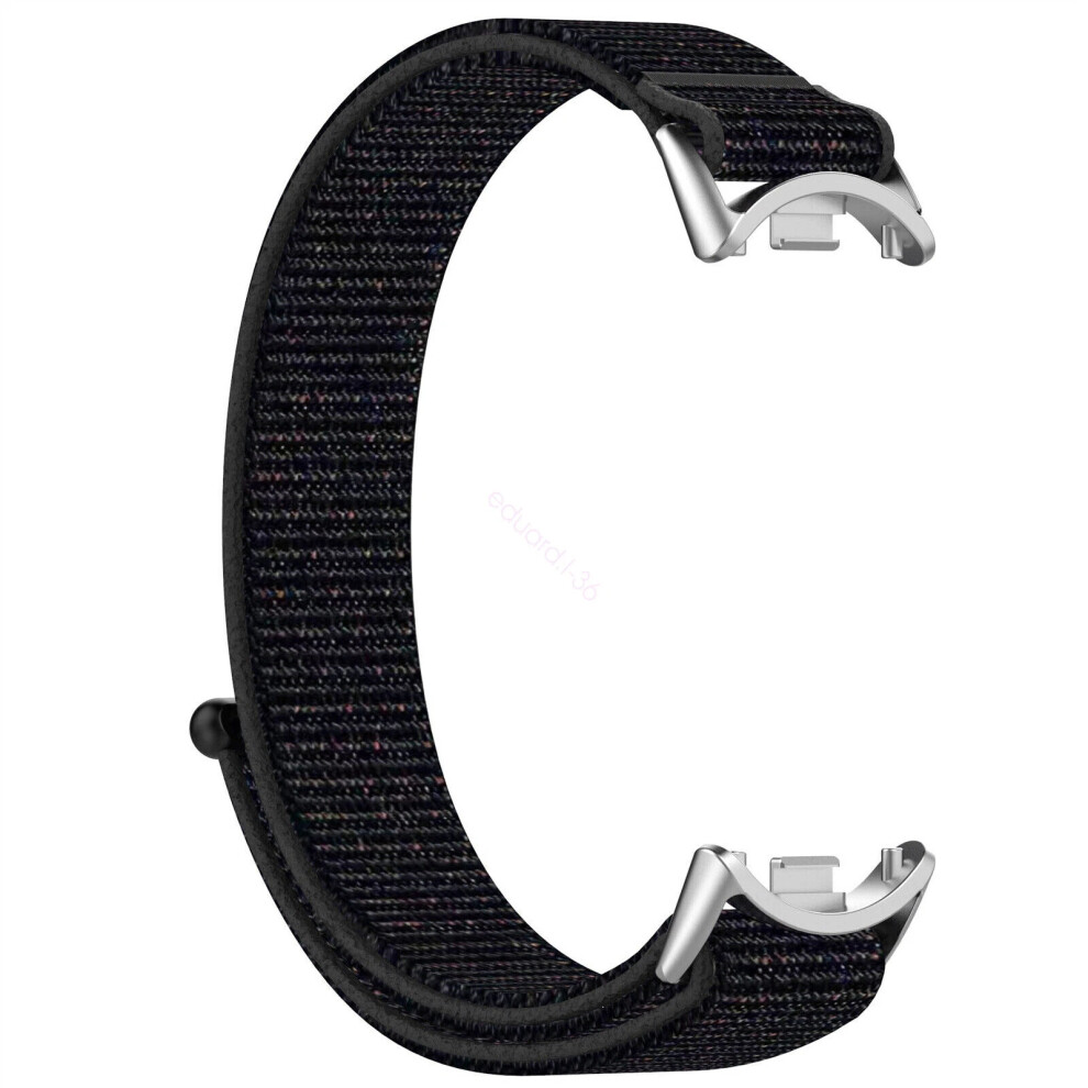 (Official ) Nylon Watch Bracelet For Xiaomi Mi Band 8/8Nfc Smartwatch Replacement Band Strap Black 6963793827718