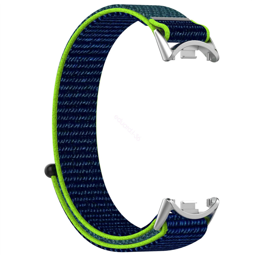 (Lime) Nylon Watch Bracelet For Xiaomi Mi Band 8/8Nfc Smartwatch Replacement Band Strap New 6963793827787