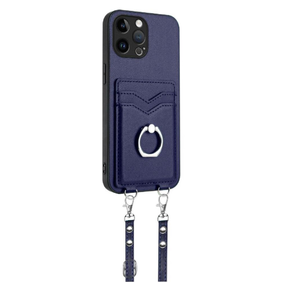 Photos - Case  Compatible  for iphone 13 Pro Max Accurate Incision High Quality Unique Kickstand Function(Blue)