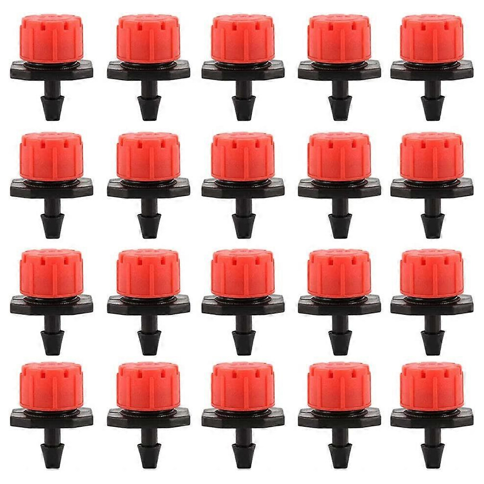 (As show, One size) 100PCS Drip Irrigation Drippers, Garden Emitter Sprinkler Nozzles, 360 Adjustable Automatic Drip Irrigation for Plant Greenhouse L