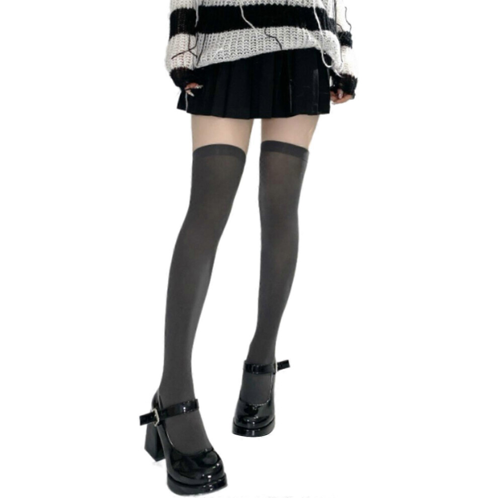 (A, One Size) Women's Thigh High Socks Over The Knee Socks Tube Socks Nylon Thigh High Stockings Novelty Costume Accessories Gifts A 7683012624674