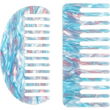 (As show, One size) 2 Pieces Wide Tooth Comb Set, Large Detangling Comb Without Handle Anti-Static Shower Detangling Comb Hair Salon Comb for Straight Hair Curly Hair
