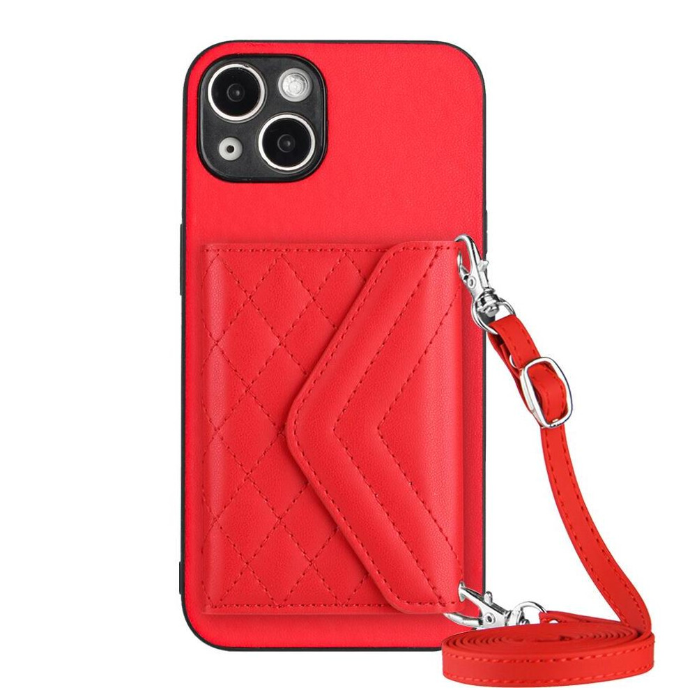 Photos - Case  Compatible  for iphone 13 High Quality Unique Kickstand Function Accurate Incision(Red)