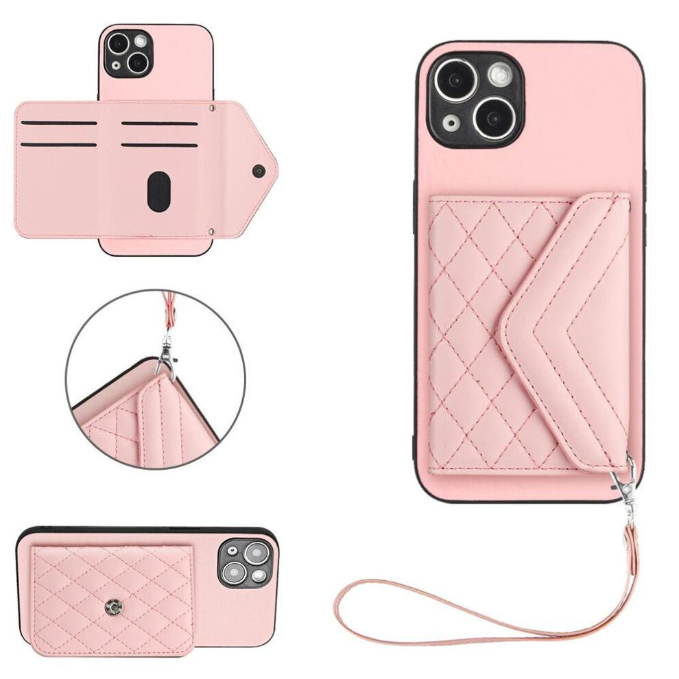 Photos - Case   Compatible with iphone 13 Unique Accurate Incision High Quality Kickstand Function(Pink)