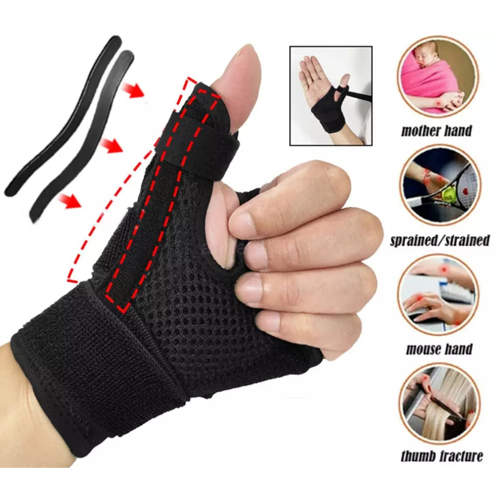 Thumb Hand Wrist Support Splint Brace Sprain Carpal Tunnel Sprain Arthritis Pain
