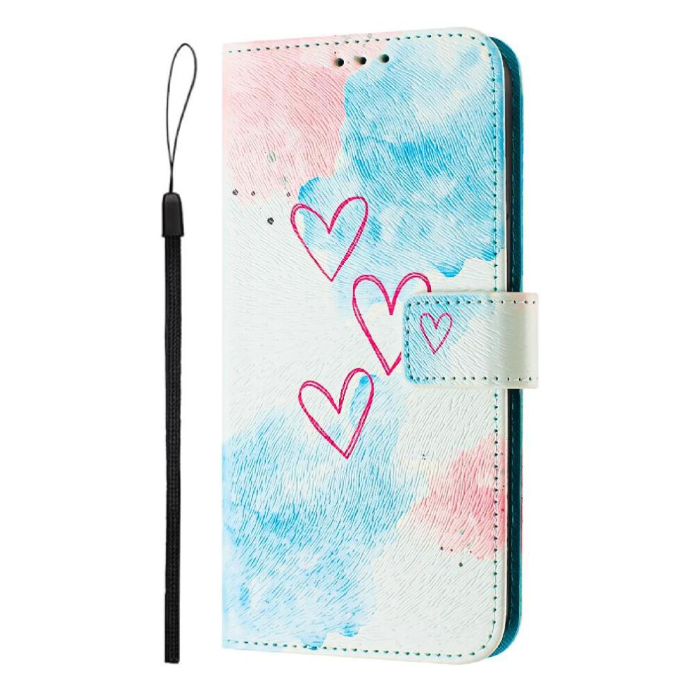 (C6) Case For Iphone 13 Pro Flip Leather Wallet Wrist Strap Pattern Magnetic Closure 764563706884