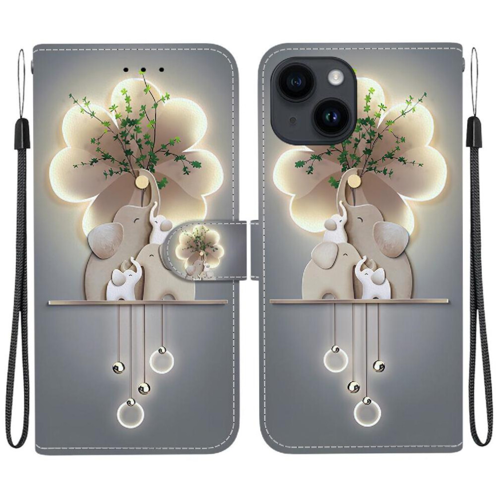 (C5 ) Flip Case For Iphone 13 Mini Card Slot Kickstand Pu Leather Card Slots Pattern Cover Wallet 764563708994