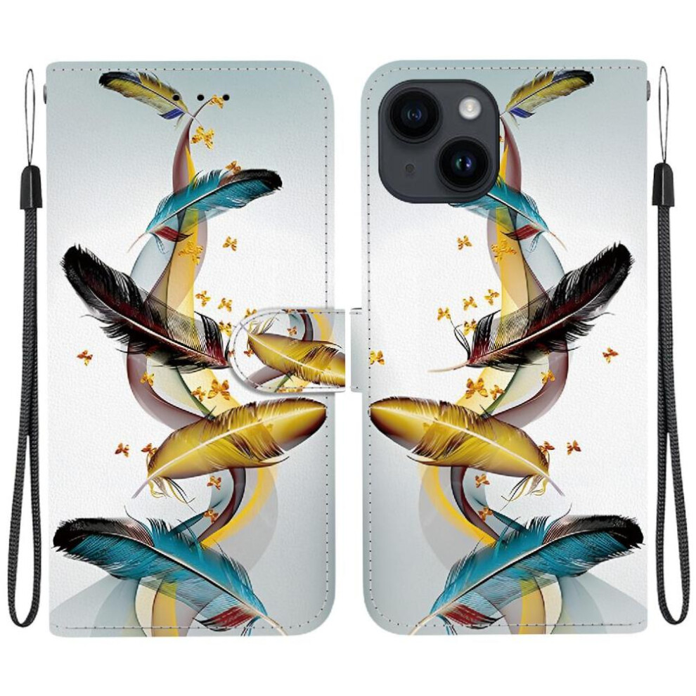 (C1 ) Flip Case For Iphone 13 Mini Card Slot Kickstand Pu Leather Card Slots Pattern Cover Wallet 764563708956
