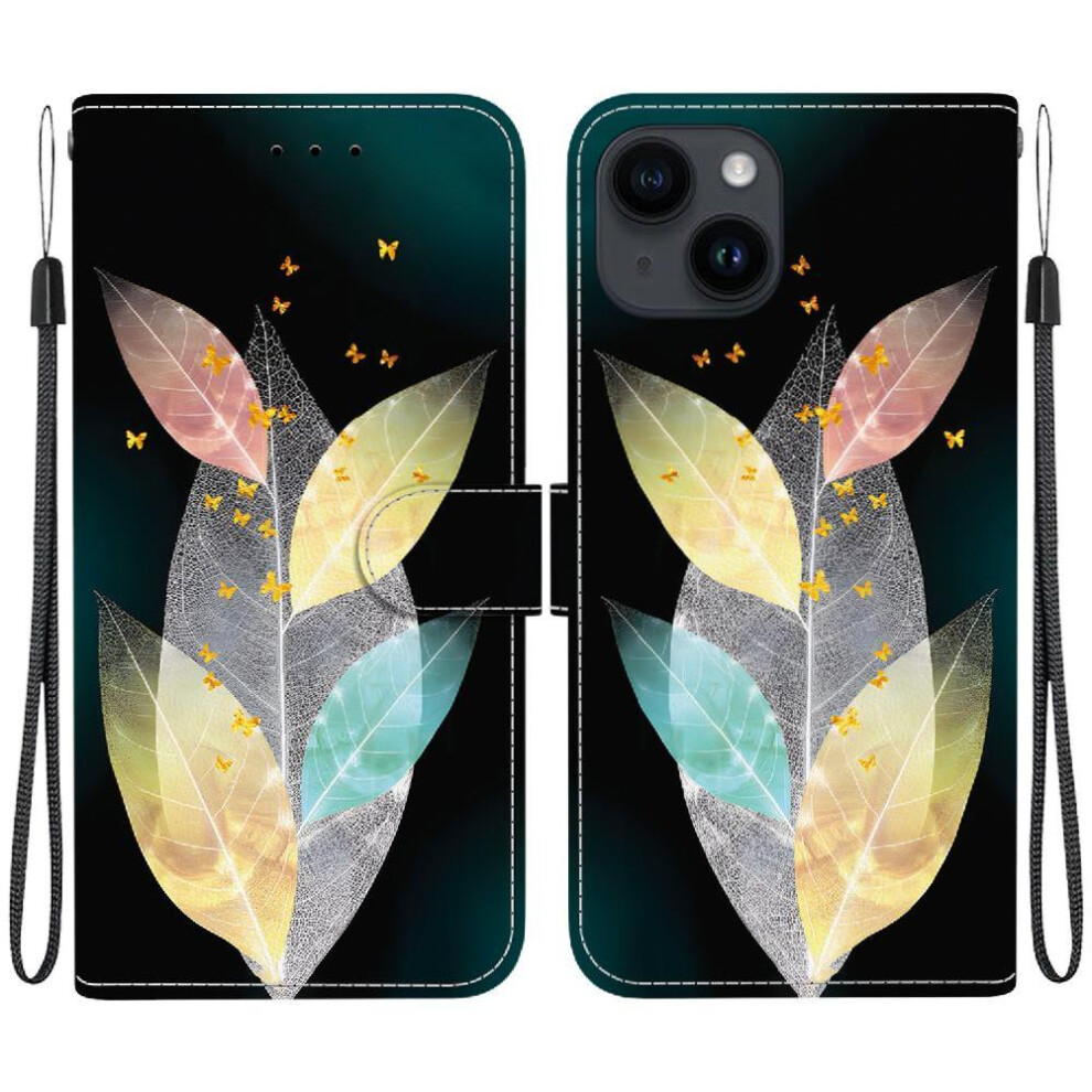 (C7 ) Flip Case For Iphone 13 Pattern Cover Card Slot Kickstand Wallet Card Slots Pu Leather 764563709083