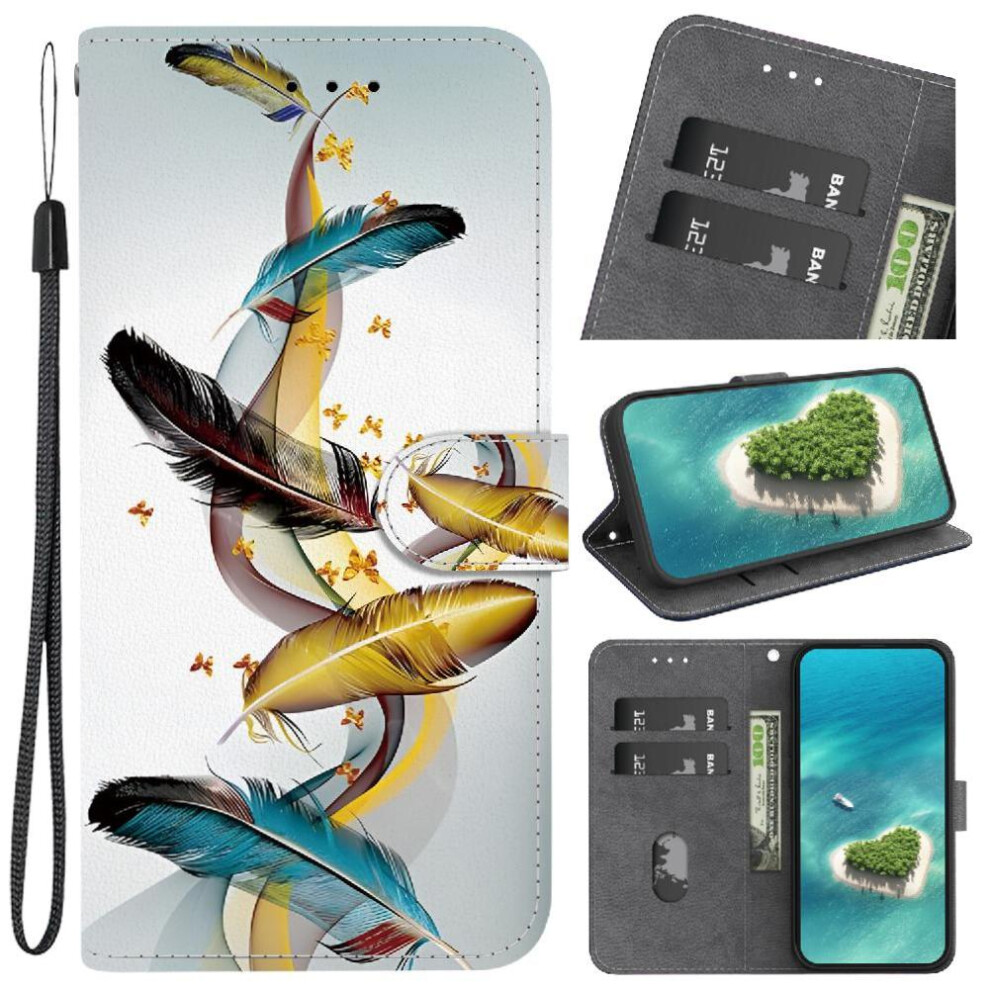 (C1 ) Flip Case For Iphone 13 Pattern Cover Card Slot Kickstand Wallet Card Slots Pu Leather 764563709021