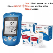 2-in-1 automatische bloedsuiker- en urinezuurtest voor thuisgebruik Bloedglucosemeter Diabetestestkit voor ouderen die thuis reizen