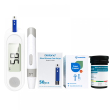 Medição totalmente automática de açúcar elevado no sangue, medidor de glicose no sangue médico, testador para idosos que viajam em casa, bra