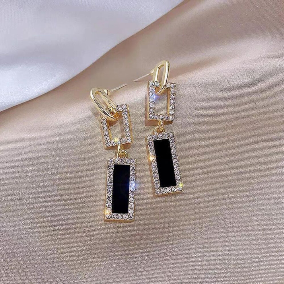 Korean Long Style High-end Face-slimming Earrings For Women - Trendy, Fashionable Niche Design