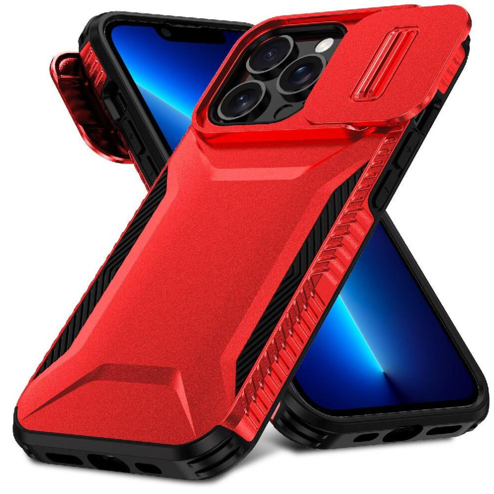 (Red) Case For Iphone 13 Pro Max Lightweight Shockproof Lens Protection Red 764563720767