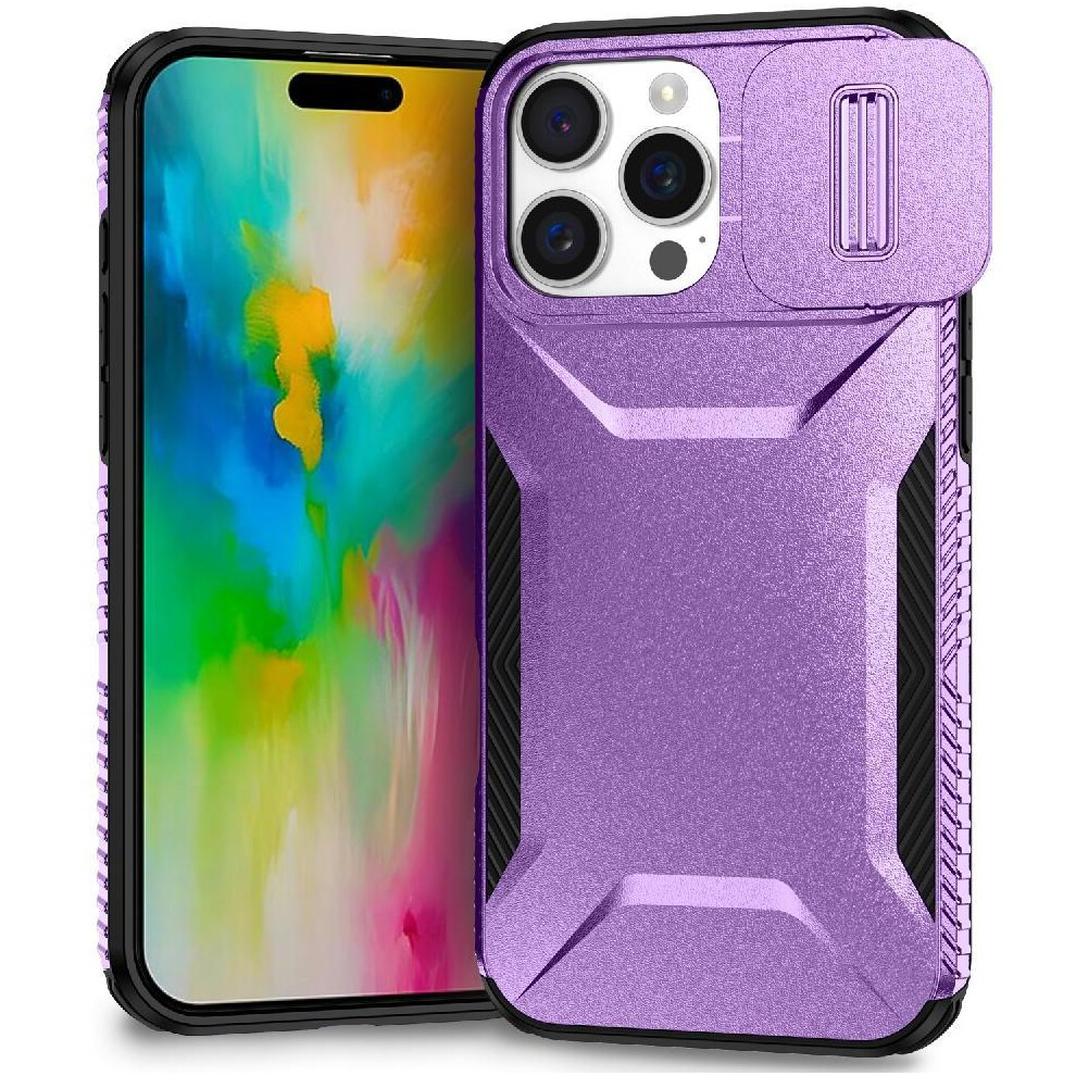 (Purple) Case For Iphone 16 Pro Max Shockproof Lightweight Lens Protection Purple 764563721221