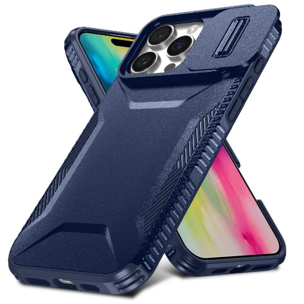 (Blue) Case For Iphone 16 Pro Lens Protection Shockproof Lightweight Blue 764563721290