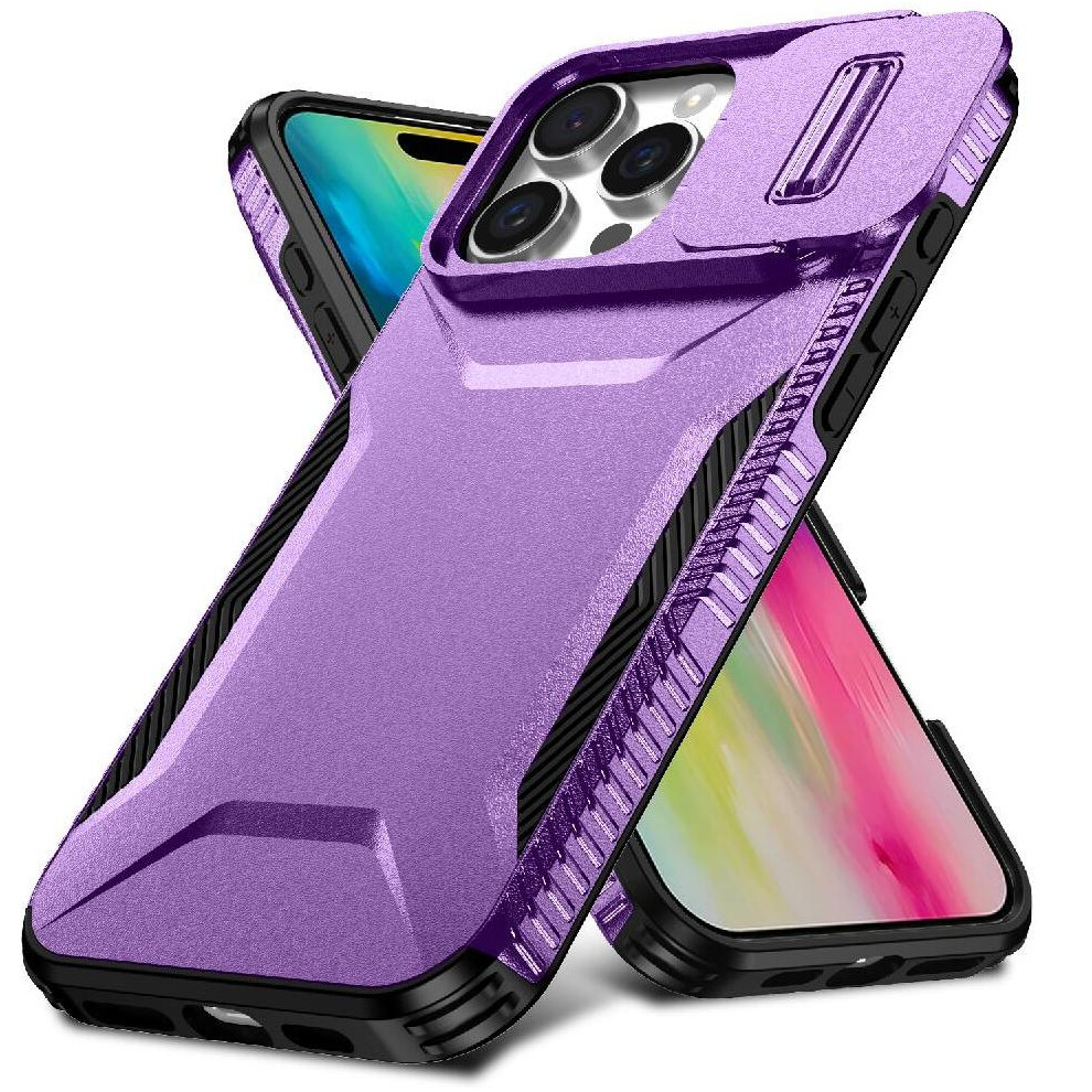 (Purple) Case For Iphone 16 Pro Lens Protection Shockproof Lightweight Purple 764563721306