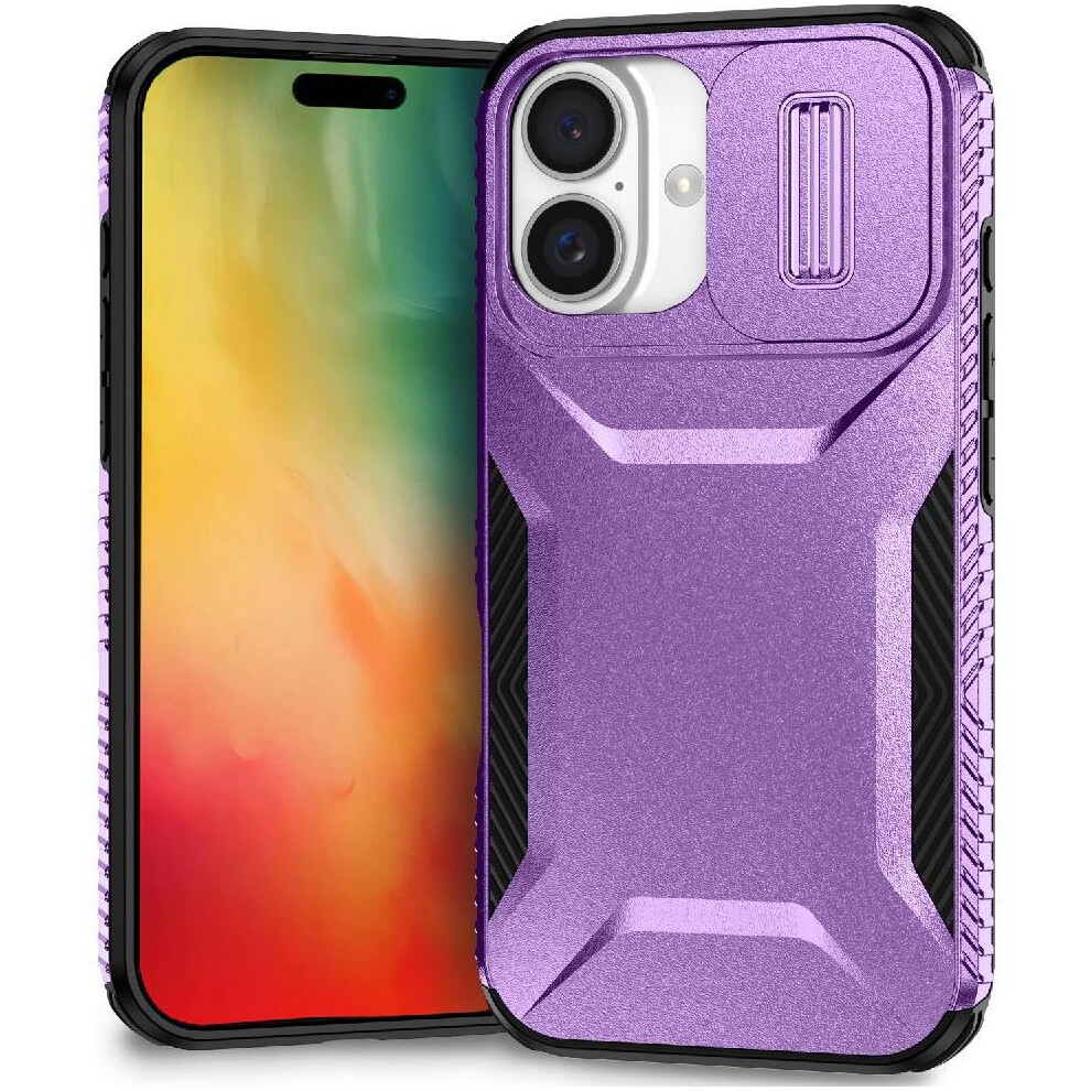 (Purple) Case For Iphone 16 Shockproof Lens Protection Lightweight Purple 764563721511