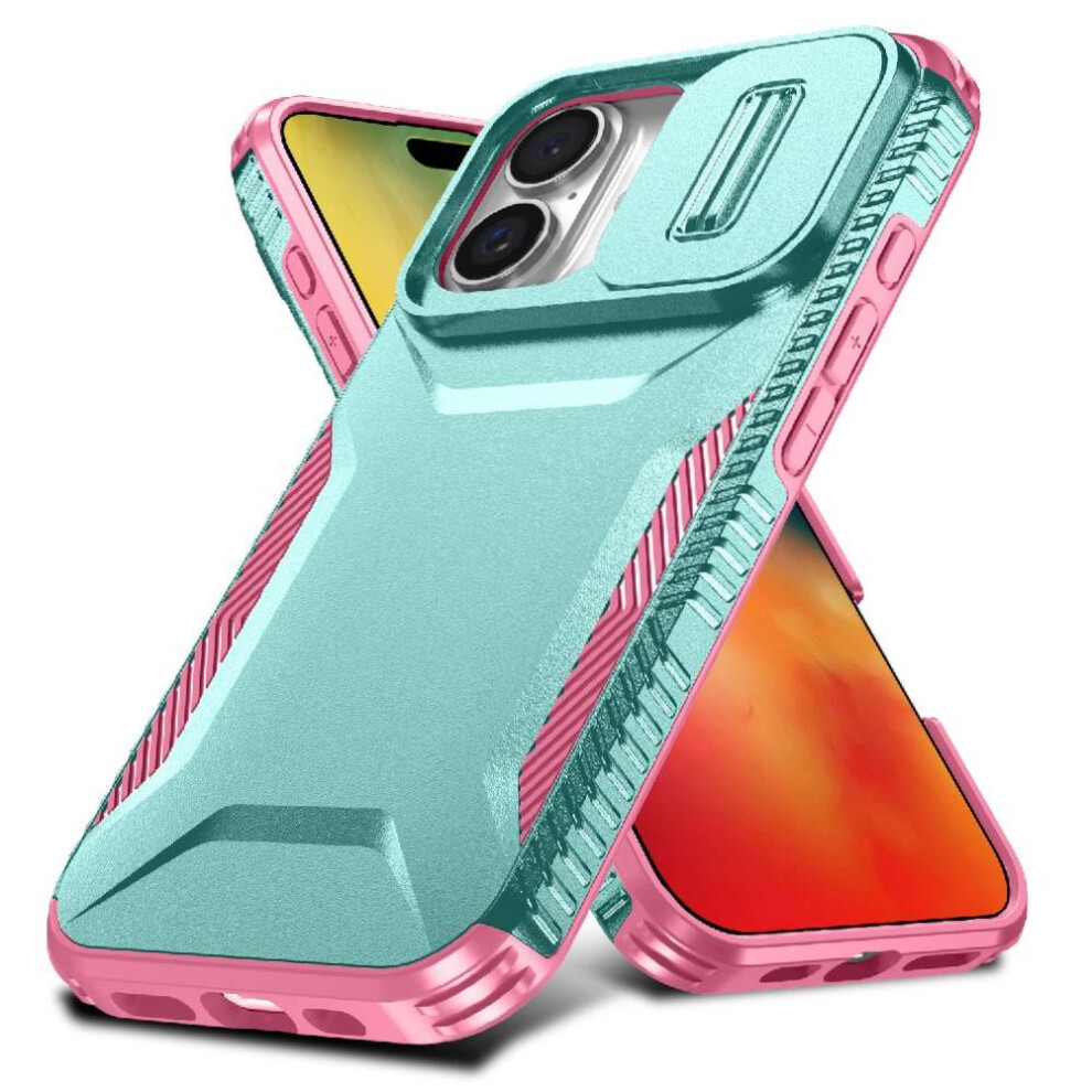 (Green) Case For Iphone 16 Shockproof Lens Protection Lightweight Green 764563721443