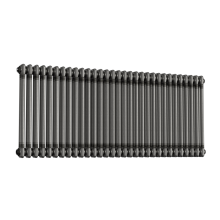 (1415mm x 600mm) Helena Traditional Horizontal Column Radiator - Raw Metal