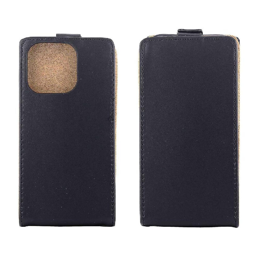 (Black) Vertical Flip Case For Iphone 16 Pro Business Style Card Slot Tpu Leather Protective Cover Black 764563727094