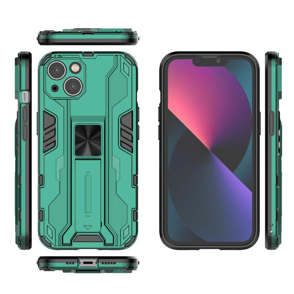 (Green) Case For Iphone 13 Shockproof Strong Magnetic Attraction Anti-Scratch Protective Cover Kickstand Green 764563728671