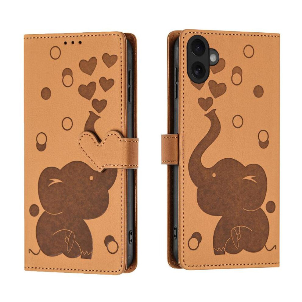 (Yellow) Flip Case For Iphone 16 Plus Three Card Slots Premium Leather Kickstand Yellow 764563729784