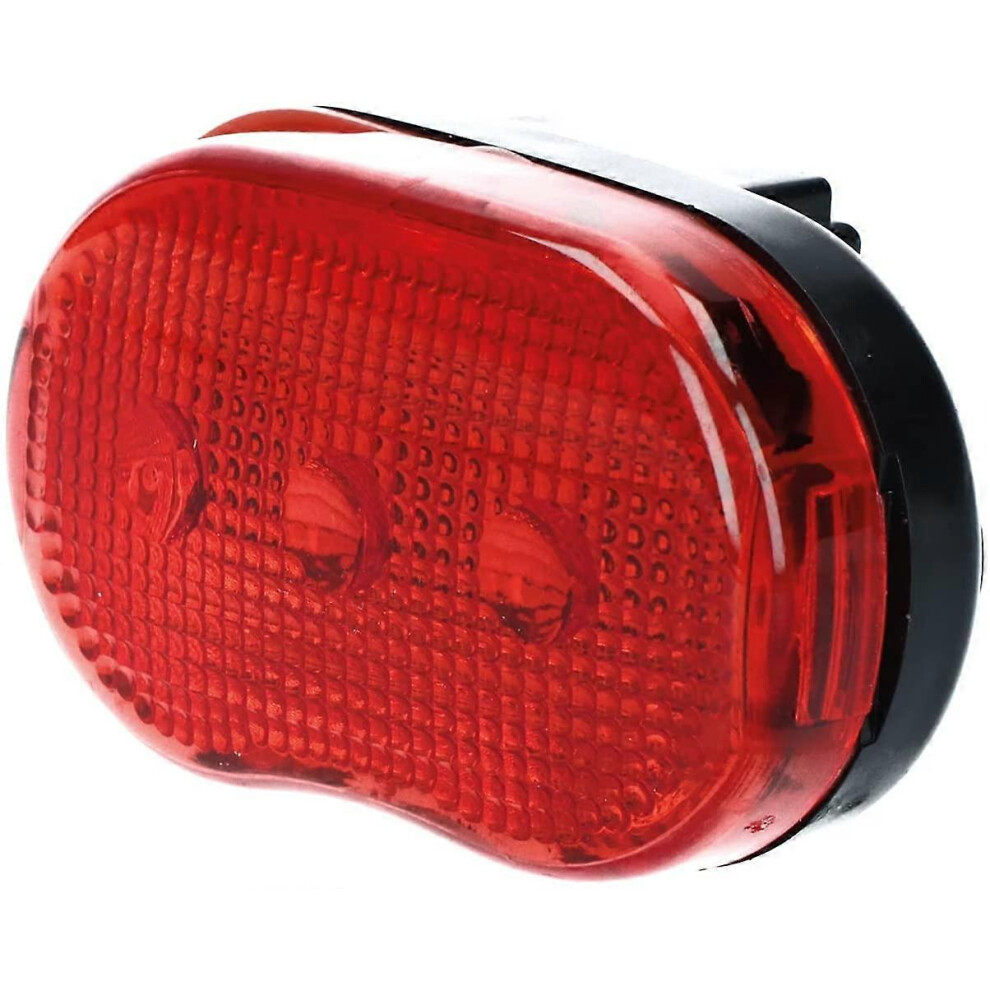 (As show, One size) 3 LED rear lights with batteries Bicycle light Front headlight Rear light