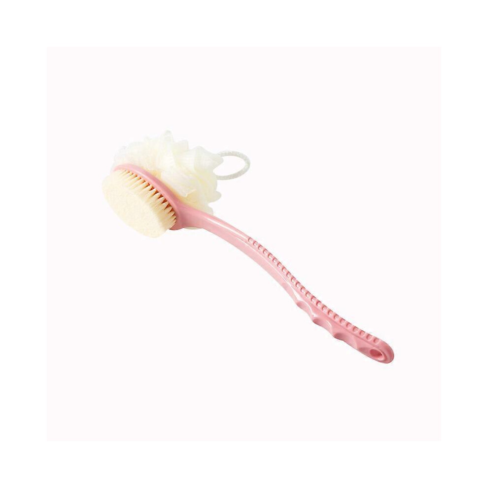 (As show, One size) Bath Brush, Body Back Brush Shower, Massage Brush Long Handle Exfoliating Scrub For Men Women Homes Pink Color
