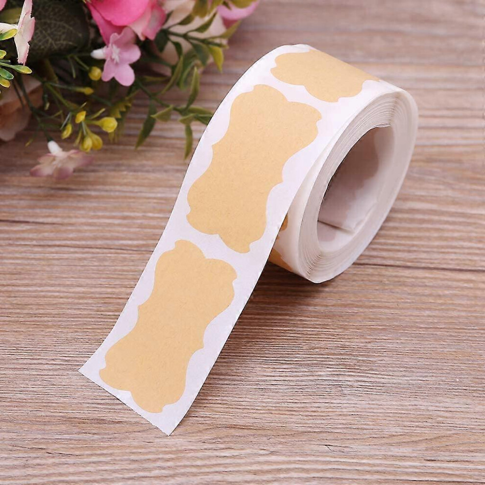 (As show, One size) 250pcs Blank Vintage Handmade Sticker Labels for Cake Gift Wrapping