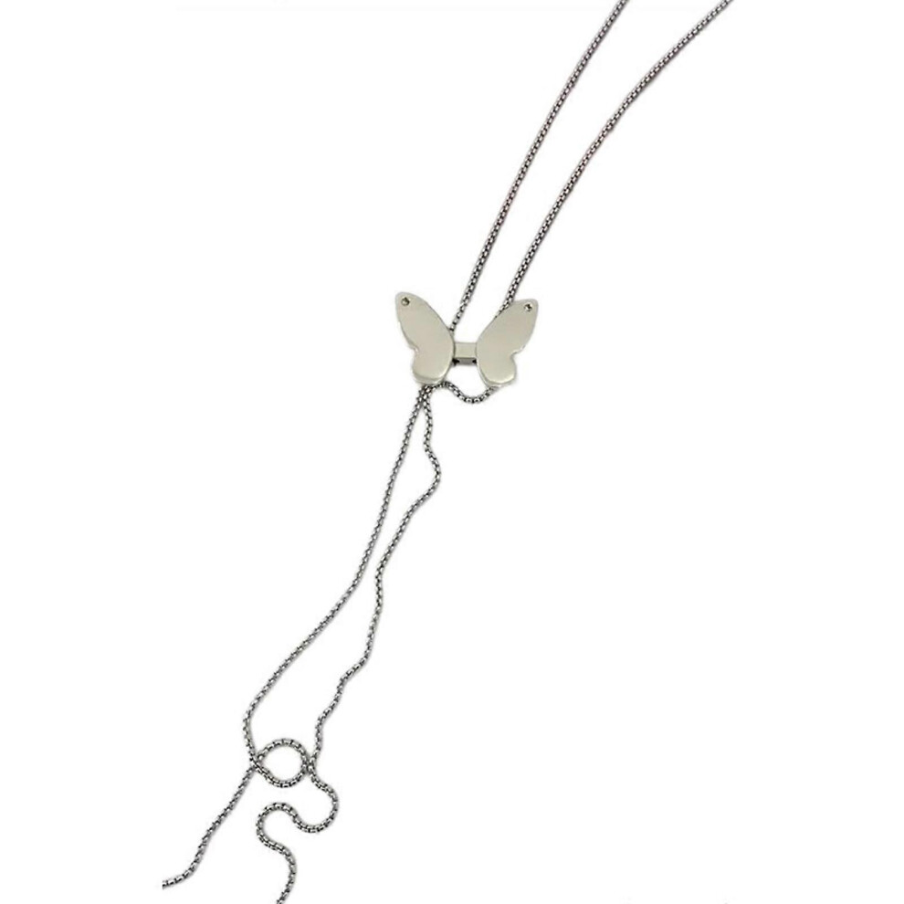 (Big Butterfly, One Size) Trend Butterfly/Flower Necklace Chokers For Women Neckband Collar Nightclub Choker Club Party Sexy Waist Chain Jewelry 7683012635106