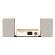Pure Classic Stereo DAB DAB+ FM with Bluetooth CD Player and Internet Radio Music System Cotton White