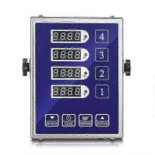 Commercial 4 Channel Kitchen Timer Restaurant Timer Loud Alarm Cooking Reminder Stainless Steel Clea