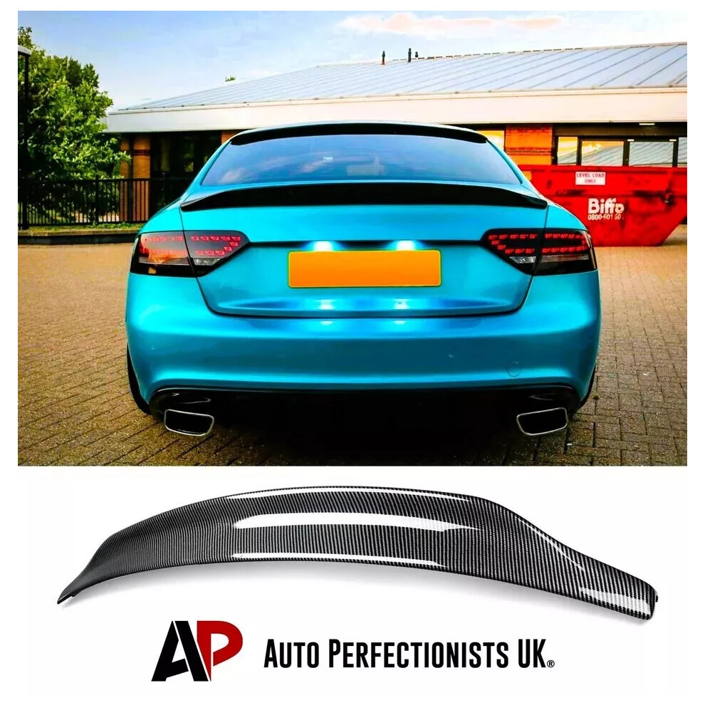 For Audi A5 B8 8T Coupe 2 Door Carbon Fibre Spoiler Wing Body Kit 7-16 5061072661679