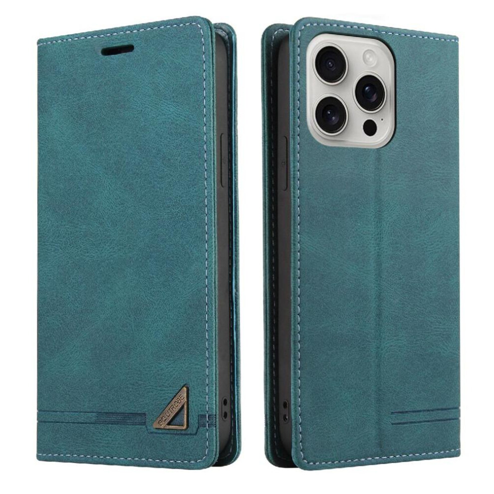 (Green) Case For Iphone 16 Pro Max Two Card Slots Premium Leather Kickstand Premium Leather Green 764563736034