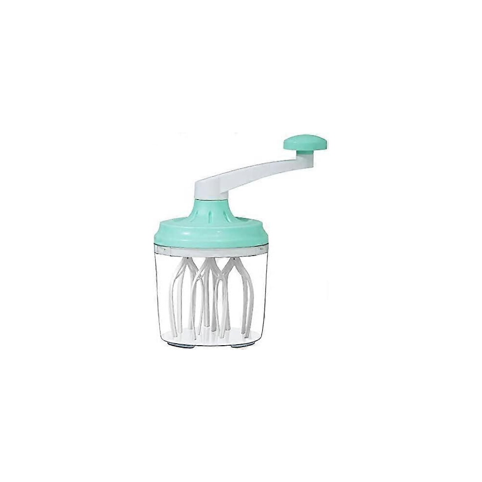 (As show, One size) Egg Whisks and Separators Plastic Hand Crank Whisk Mixer for Home - Multi-Purpose Tool for Egg Beater, Milk Frother
